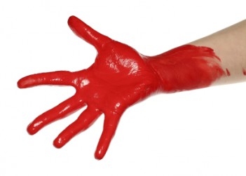 Blog hand in ink
