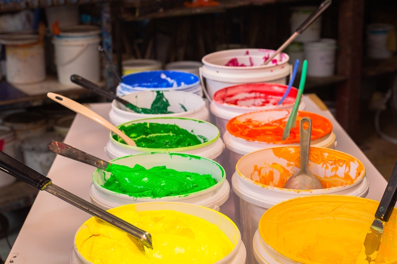 A compromise ink mixing system versus redundant inventory. Screen