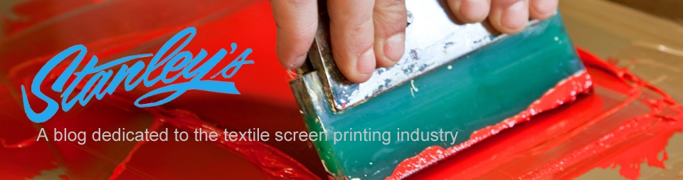 Screen printing product and technical news from Stanley's, Canada.